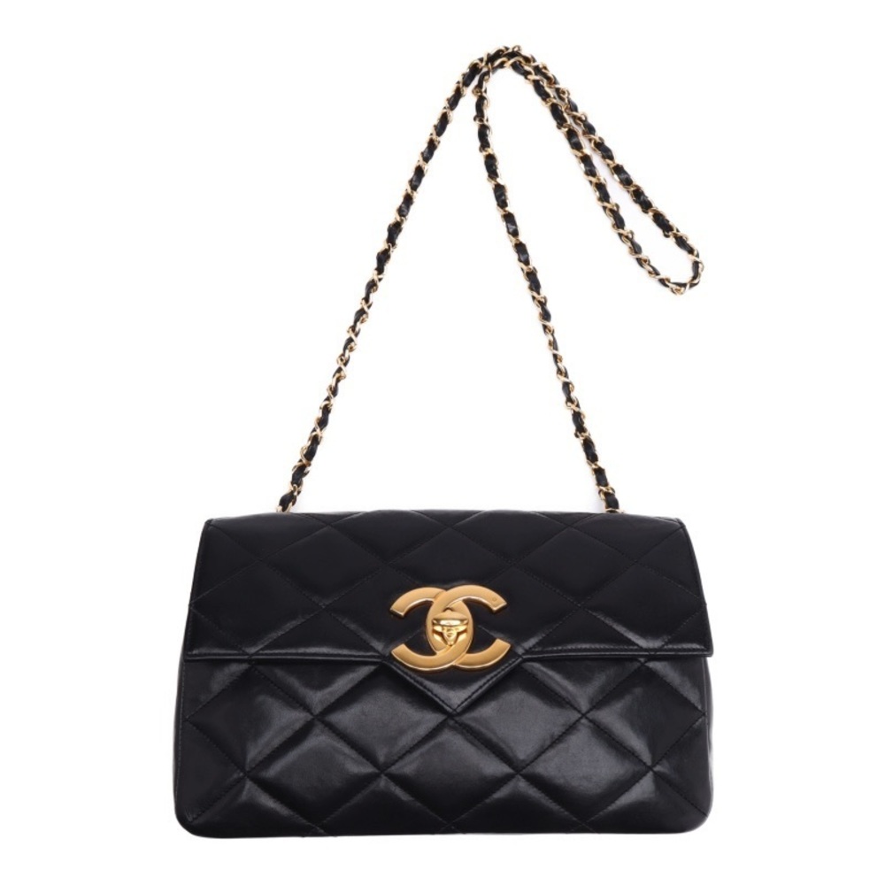 Chanel Matelasse Decacoco Turnlock V Flap Chain Lambskin Black - Picture 4 of 8